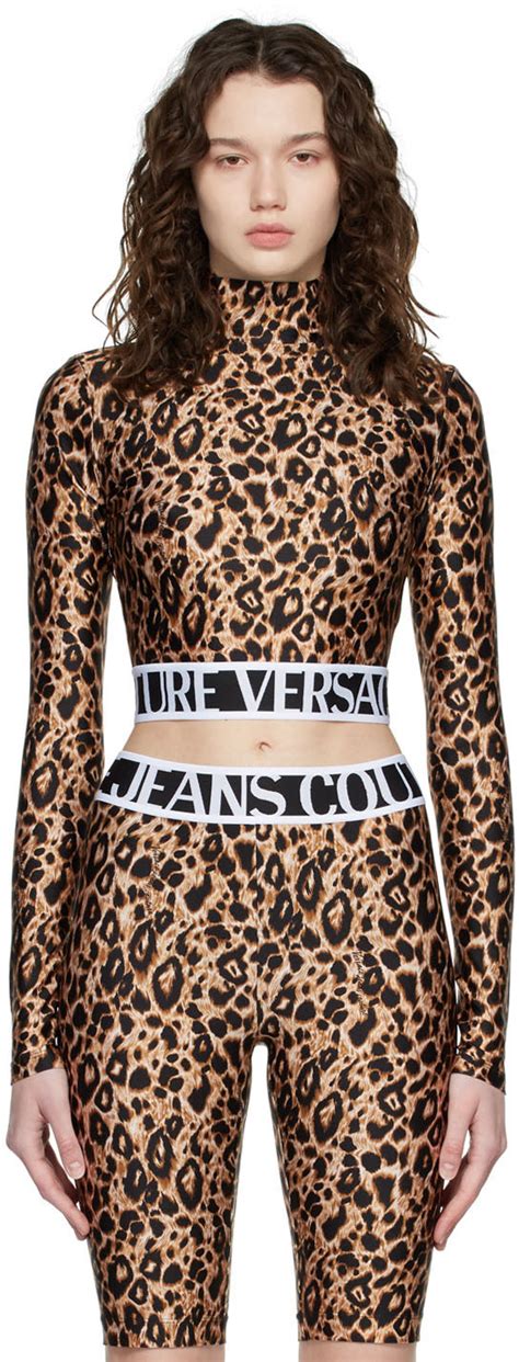 versace muscheln|Versace leopard illusion jeans.